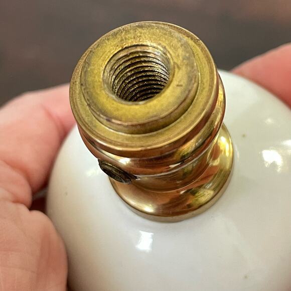 Vintage Porcelain Door Knob Floral Hand Painted? White with Flowers Single - Picture 11 of 16